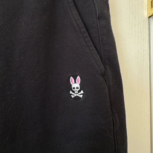 Psycho Bunny Small Black Sweat Shorts - Picture 2 of 6
